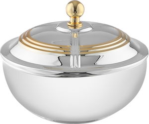 تمرية استيل السيف غاليري، 13.2x13.2x8 سم - فضي ذهبي product image