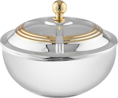 تمرية استيل السيف غاليري، 13.2x13.2x8 سم - فضي ذهبي product image 1