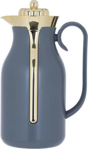 Timeless Rahal Thermos, 1 liter, thermal glass inner container, plastic outer shell - golden gray product image 2