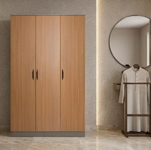 خزانة ملابس خشب MDF، 54×120×200 سم 3 ابواب - خشبي product image 2
