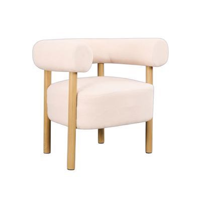 Modern Mdf Wood Chair, 92×90×53 Cm, Boucle Fabric - Beige product image 3