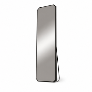 مراية ستاند زجاج، 170×50 سم، ستاند معدن - اسود product image 2