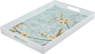 Al Saif Gallery Plastic Serving Tray Set, 2 Pieces, Floral Pattern - Multicolor product image 2