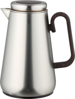 ترمس خزام ستانلس استيل السيف غاليري، 0.7 لتر، خامة داخلية زجاج حراري، ضغاط، خدمة ذاتية، يد خشبي - فضي product image