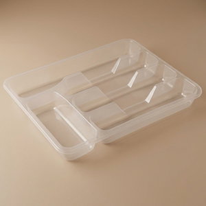 Al Saif Gallery Silicone Spoon and Knife Stand, 5 pieces - transparent product image