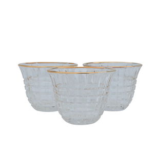 Max Al Saif Gallery Coffee Cup Set, Glass, 6 Pieces - Clear product image 3