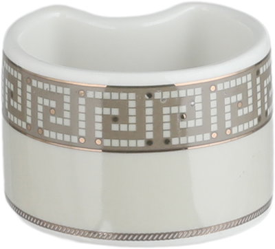 طقم تقديم سفرة بورسلان السيف غاليري، 166 قطعة، نقش فضي - أبيض بني product image 13