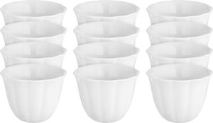 طقم فناجين قهوة عربي بورسلان السيف غاليري، 400 مل، مخطط، 12 قطعة - أبيض product image
