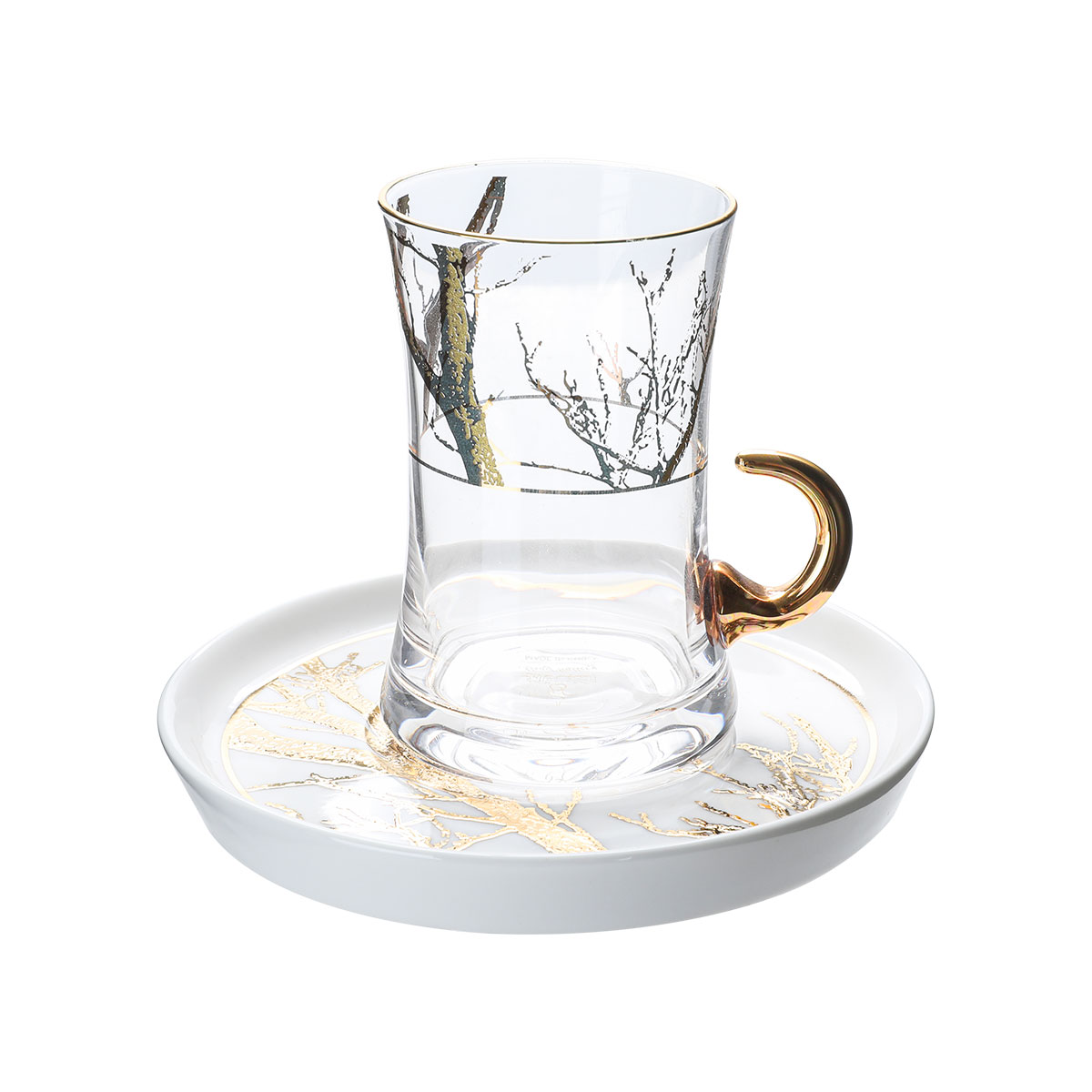 طقم سفرة بورسلان السيف غاليري، 61 قطعة - ابيض ذهبي product image 7