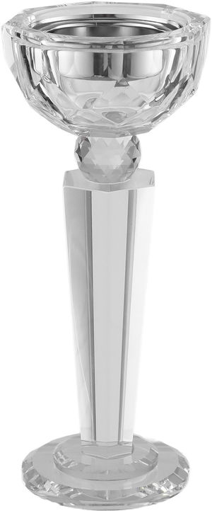 Al Saif Gallery Glass Incense Burner, 9x9x22 cm - Clear product image