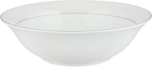 طقم تقديم سفرة بورسلان السيف غاليري، 86 قطعة - أبيض فضي product image 2