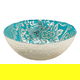 Al Saif Gallery Glass Serving Bowl, 15X15X6 Cm - Turquoise product image 1