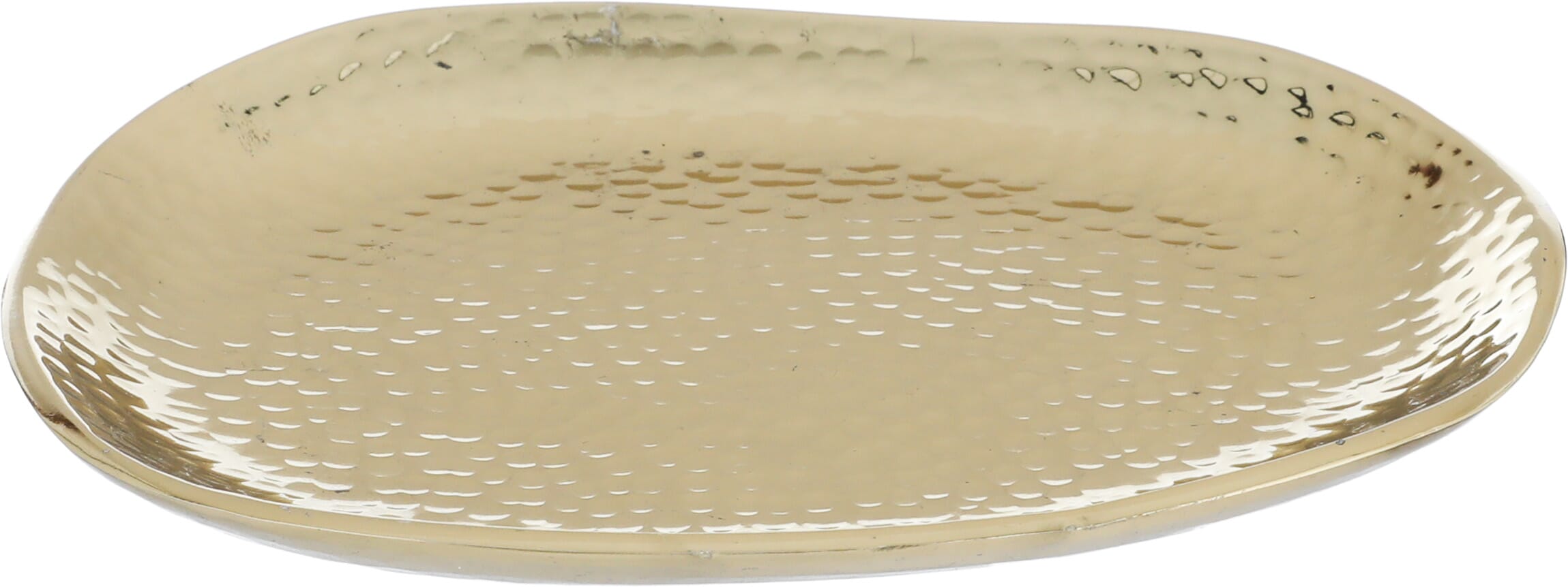 Al Saif Gallery Steel Serving Plate, 16X13X1.7 Cm - Gold product image