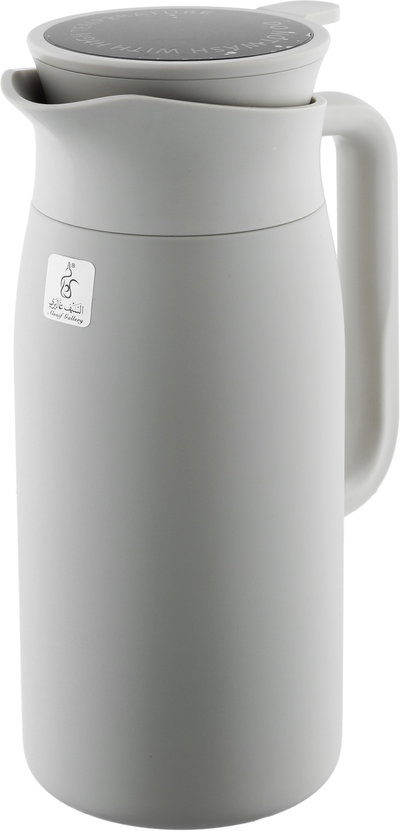 RanaAl Saif Gallery Thermos, 1.5L, Stainless Steel Inner Carrier, Stainless Steel Outer Body, Touch Screen - Light Grey product image 5