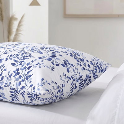 طقم لحاف ساليرنو مايكروفايبر، 240x260 سم، نفرين، 9 قطع - ابيض ازرق product image 4