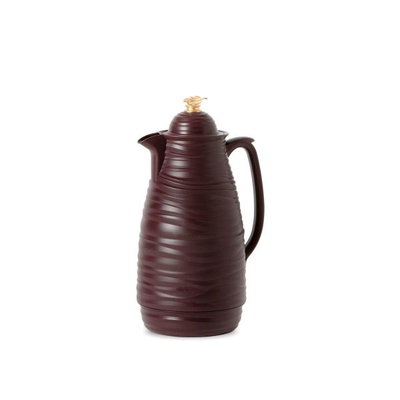 Al Saif Gallery Royal 5 thermos, 0.5 liters, thermal glass inner container, plastic outer shell - burgundy product image 1