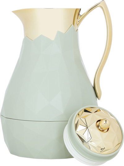 Everest Diamond Thermos, 1 liter, glass inner container, plastic outer shell - light green product image 5