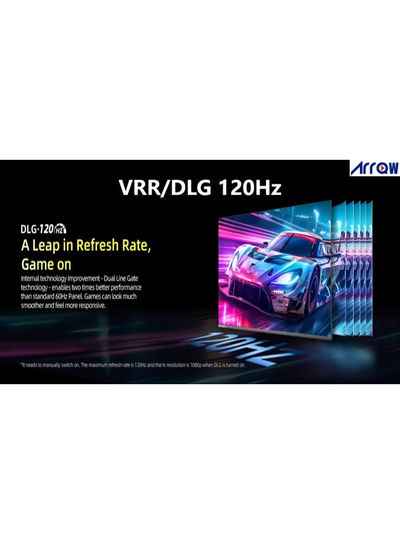 ARRQW RO-50LCQ120 50-inch Frameless Smart TV, QLED, 4K UHD, Google TV System - Black product image 4