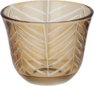 طقم فناجين قهوة سعودي زجاج السيف غاليري، 12 قطعة، مشجر - ذهبي شفاف product image 2