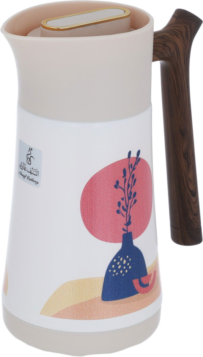 Al Saif Gallery thermos, 0.35 liters, steel inner container, steel outer shell - white beige product image 2