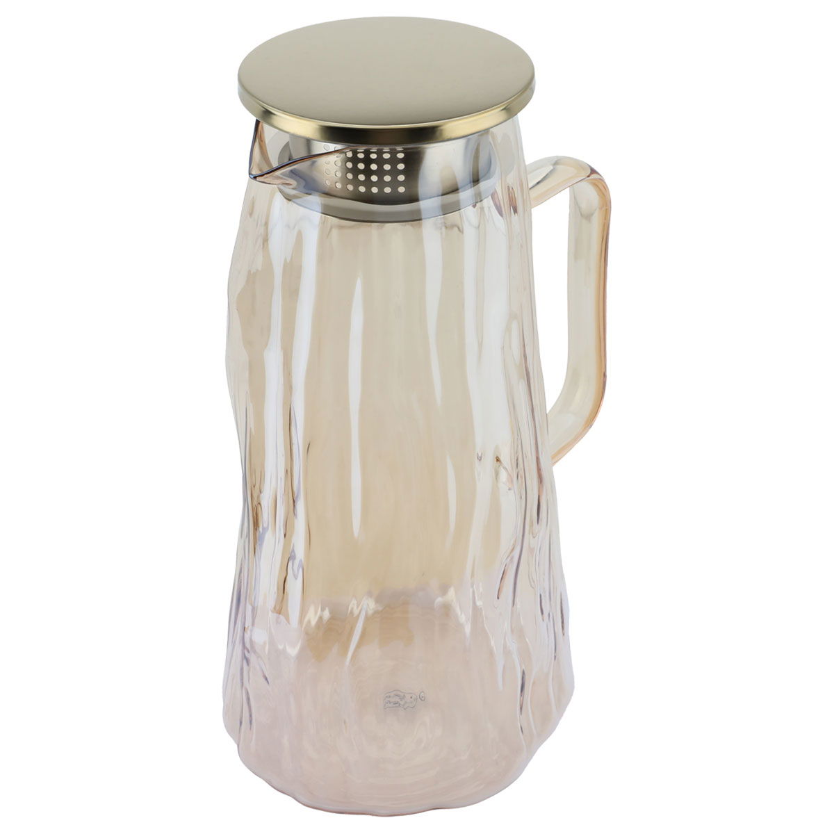 Alsaif Gallery Glass Geek Set, 1800 ml, 2 cups, lid - light brown product image 2