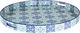 Al Saif Gallery wooden serving tofir, 23 x 2 cm, round - blue product image 3