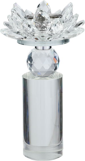 مبخرة زجاج السيف غاليري، قاعدة كرة، 10x10x19 سم - شفاف product image