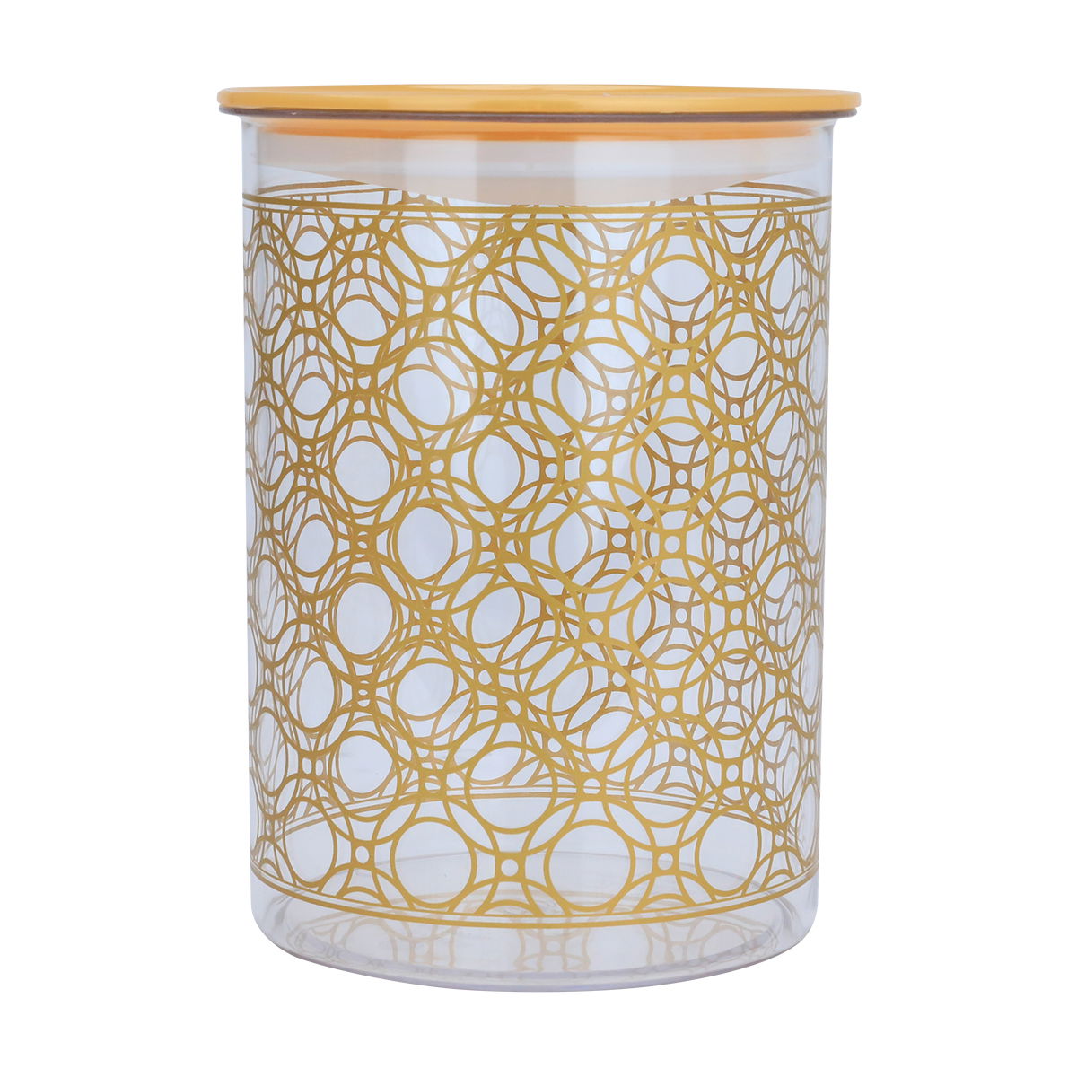 Al Saif Gallery plastic boxes set, 4 pieces, gold-transparent embossed product image 3
