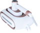 مكواة بخار محمولة إديسون 2×1، 1.2 لتر، 1700 واط ، 3 مستويات، NV318A/w - أبيض product image 4