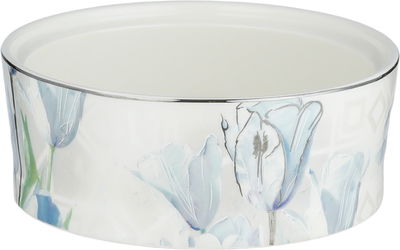 Al Saif Gallery Date tray with a porcelain lid, 13x13x8 cm, round, acrylic lid - multi-colored product image 2