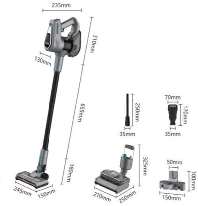 مكنسة كهربائية عمودية ويننج ستار، 1.2 لتر، 550 واط، ST-5046 - رمادي product image 2