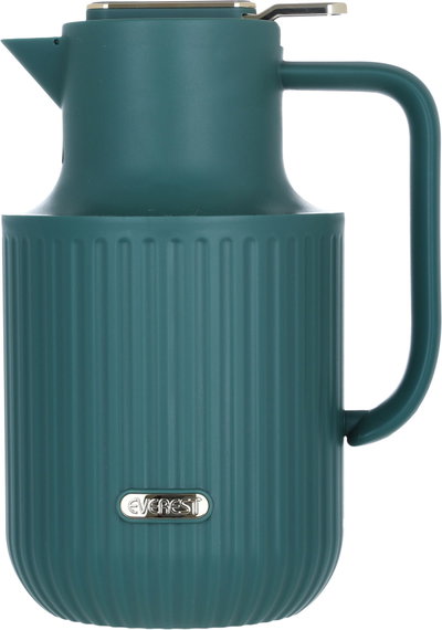 Everest Laura Thermos, 1.5 litres, gilded, thermal glass inner shell, plastic outer shell - green product image 2