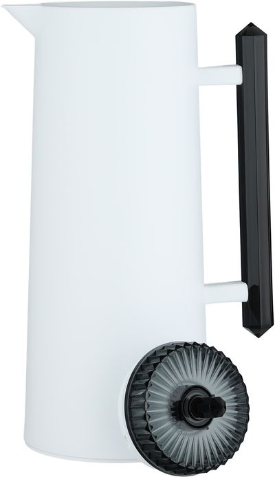 ترمس لين جلوري، 1 لتر،حافظة داخلية زجاج، ضغاط، يد أسود - أبيض أسود product image 4