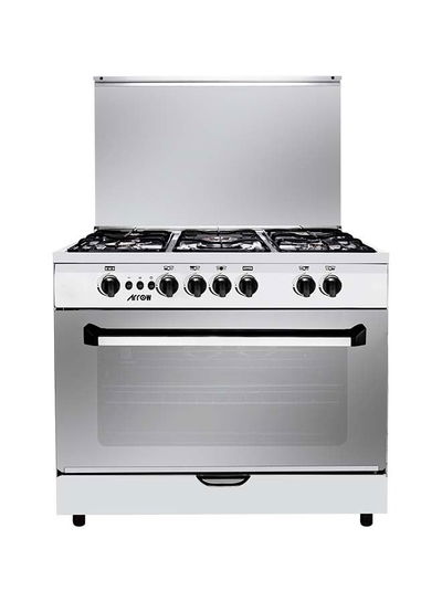 فرن غاز ارو، 60×90سم، 5 شعلات، RO-9060GSF - فضي اسود product image 8