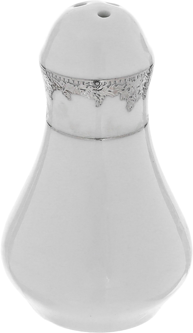 طقم سفرة بورسلان ريدج، 110 قطعة - ابيض فضي product image 3