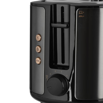 حماصة خبز فيليبس، 950 واط، شريحتين، 8 اعدادات، HD2650/31 - اسود product image 4
