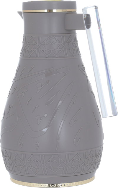 KaramAl Saif Gallery Thermos Set, 1/0.65 L, 2 Pieces, Inner Glass Thermos, Pressure Cooker - Cappuccino product image 6