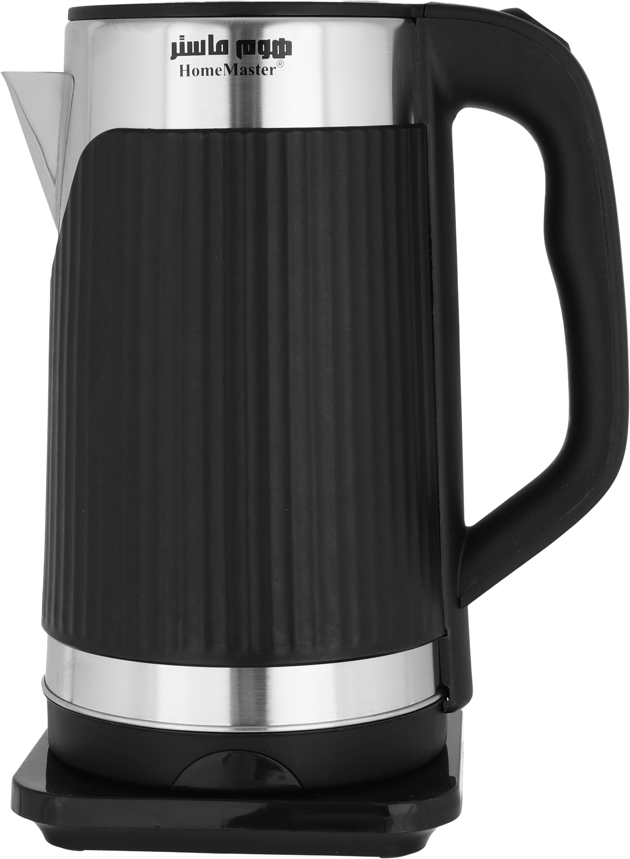 غلاية ماء استيل هوم ماستر، 1500 واط، 3.5 لتر، HM-550 - فضي أسود product image