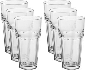 طقم كاسات ماء زجاج السيف غاليري، مضلع، 6 قطع - شفاف product image