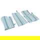 Towel + apron + gloves + Alsaif Gallery cloth pot holder set, 4 pieces - blue green product image 1