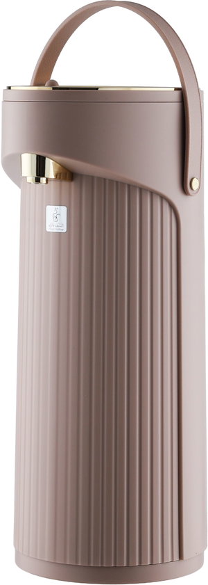 Good Glory Thermos, 2.2 liters, glass inner container, plastic outer shell - light golden brown product image 2