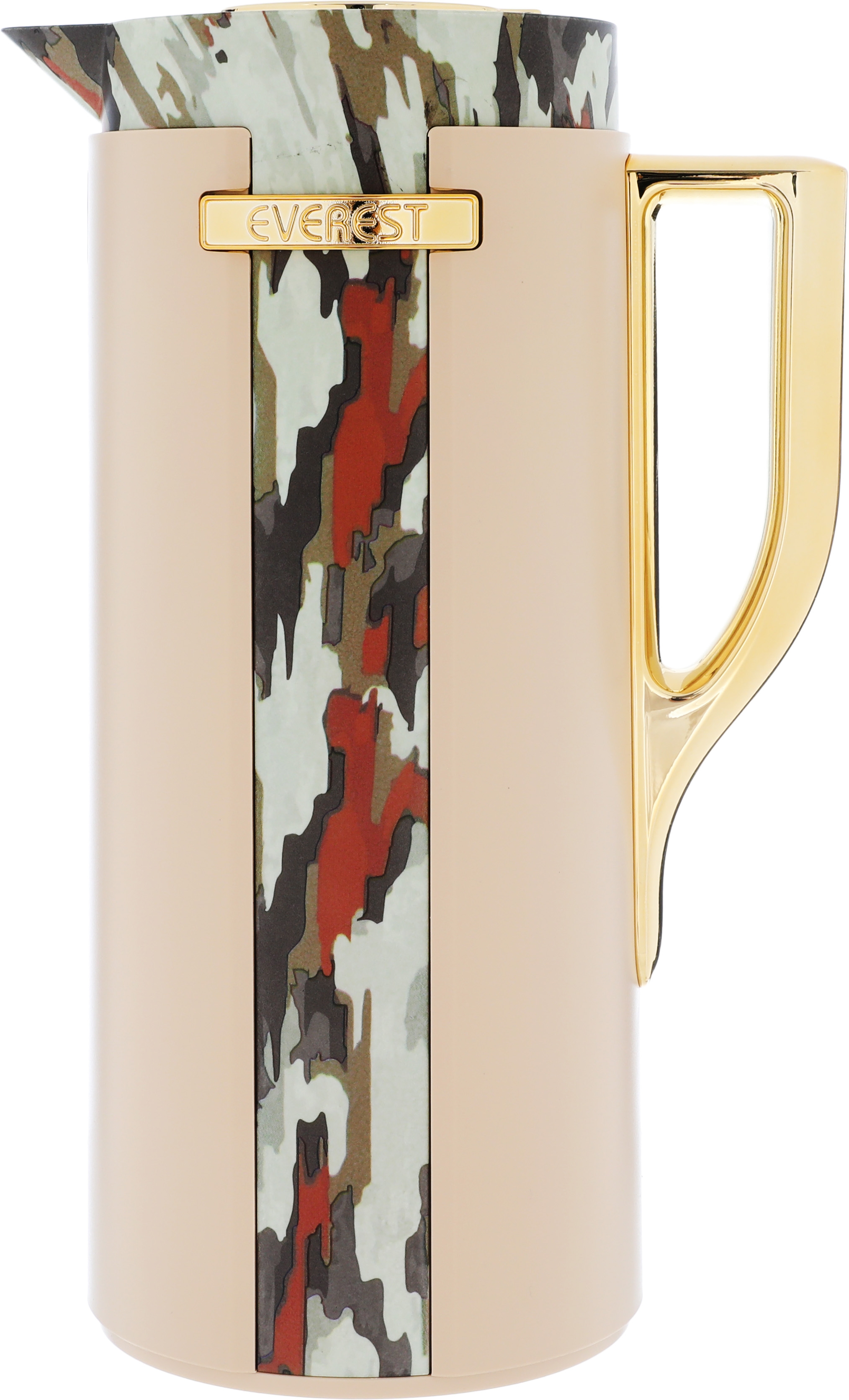 Everest Widad Thermos, 1 liter, thermal glass inner container, plastic outer shell - beige product image 1