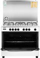 Edison Steel Freestanding Gas Oven, 90 X 60 Cm, 5 Burners, Self-Ignition, Full Safety - Silver Black product image 4