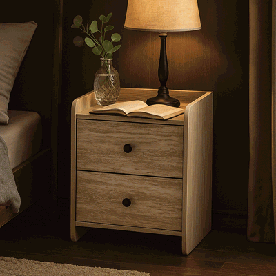 كومدينه خشب ام دي اف، 50×40×40 سم، 2 درج - رمادي product image 2