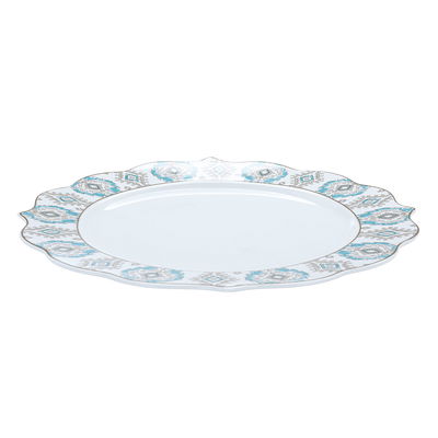 طقم عشاء بورسلان منقوش السيف غاليري، 24 قطعة - أبيض product image 10