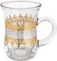 Max Glass Teapot Set, Gold and Silver Embossed, 6 Pieces - Clear product image 2
