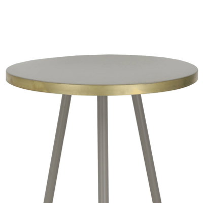 Al Saif Gallery steel table, round, base - gold product image 3