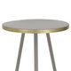 Al Saif Gallery steel table, round, base - gold product image 3