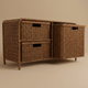 Al Saif Gallery Wicker Cabinet, 75.5X29.5X43 Cm - Brown product image 1