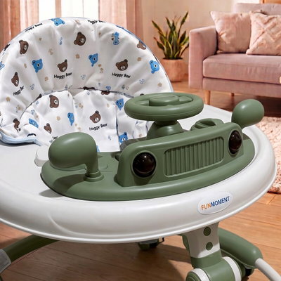 Fun Moment Baby Walker, Foldable, Adjustable, Musical Toys - Multicolor product image 3